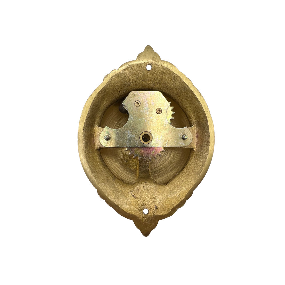 Decorative Twist mechanical Doorbell Brass Finish Doorbell World