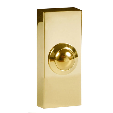 Wired Traditional Battery Buzzer Doorbell Kit with Brass Bell Push