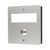 Grothe Mistral 400M, Plug-in Wireless Doorbell Chime Kit with Surface mounted modern Stainless steel bell push button
