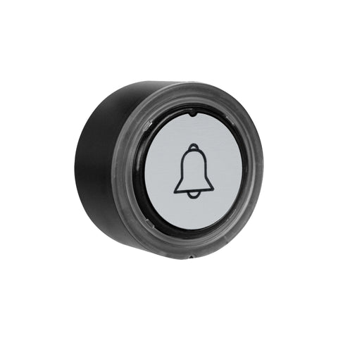 Grothe Mistral 200m surface mounted wireless black cover round Door Bell Push Button