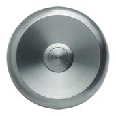 Stainless Steele Round solid bell push plate and button - ETA S 100