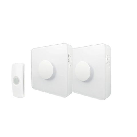 UNI-COM Wireless Portable illuminating Doorbell Twin Kit. 66378Tw