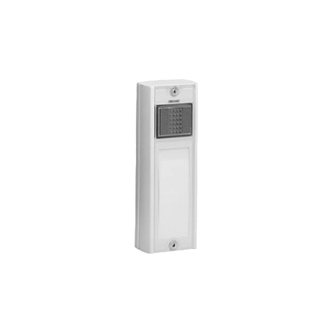 Mobile wireless vibrating doorbell chime unit receiver with a white bell push button- MISTRAL 800 Mobile, white