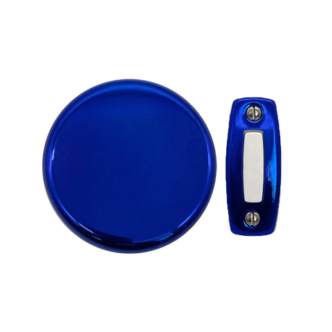 Doorbell World  Mechanical Wind up Doorbell-Blue
