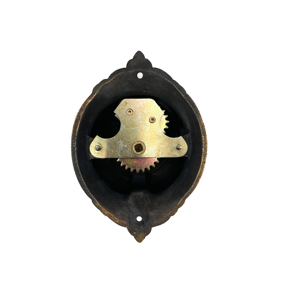 Decorative Twist mechanical Doorbell Bronze Finish Doorbell World