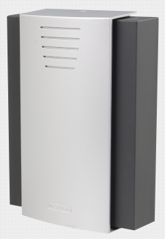 Zamel Wired Wall Mounted Mechanical Doorbell with internal transformer, Black + Silver GNW-208
