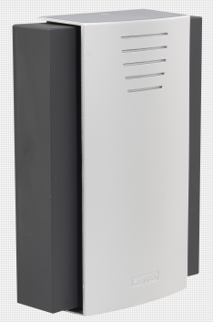 Zamel Wired Wall Mounted Mechanical Doorbell with internal transformer, Black + Silver GNW-208