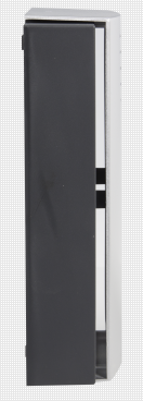 Zamel Wired Wall Mounted Mechanical Doorbell with internal transformer, Black + Silver GNW-208