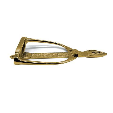 Stirrup Door Knocker - Brass