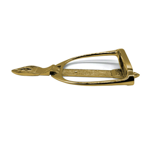 Stirrup Door Knocker - Brass