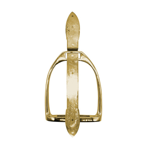 Stirrup Door Knocker - Brass