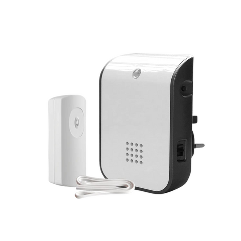 UNI-COM Wireless 150m Plug-In Doorbell with Wired to Wirefree extender/ convertor