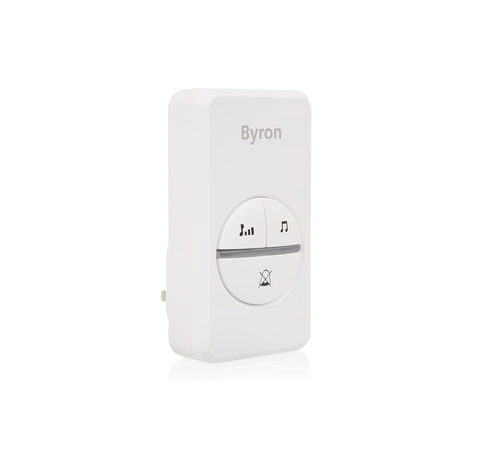 Byron DBY-23442x Wireless Additional Doorbell - Kinetic Energy - White