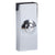 Wired Wall Mounted Battery Doorbell Unit With Byron Bell Wire And Byron Wired Bell Push in Chrome - 1219/BY7200/BY2204Cr
