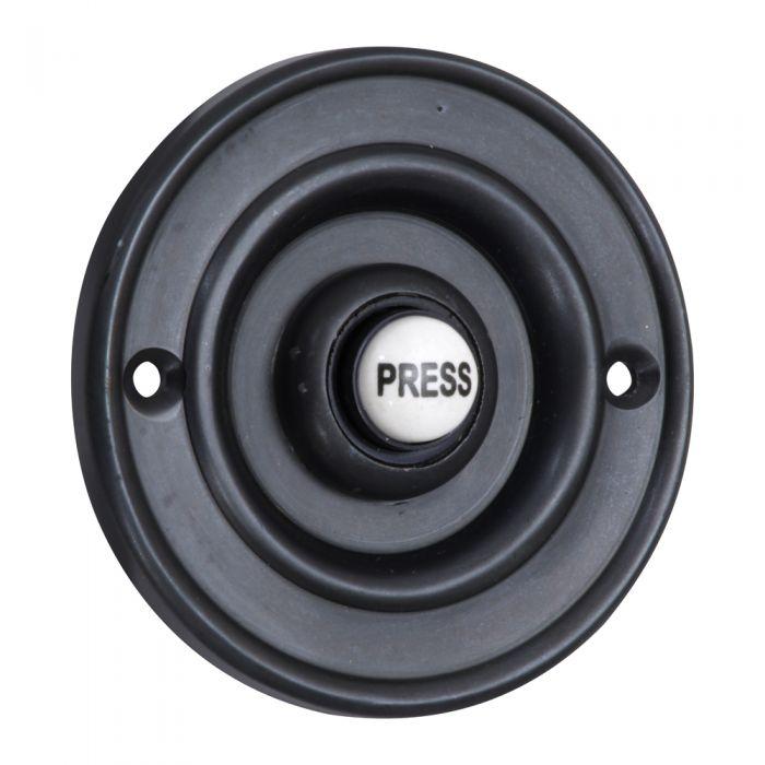 Wired Bell Push Black 60mm - PRI-2207P1Bk - Doorbell World