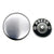 Brushed Nickel Mechanical Wind-up Doorbell with Chrome 'Press' Push Button