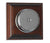 Loud Underdome wired Chrome Doorbell on Mahogany Plinth
