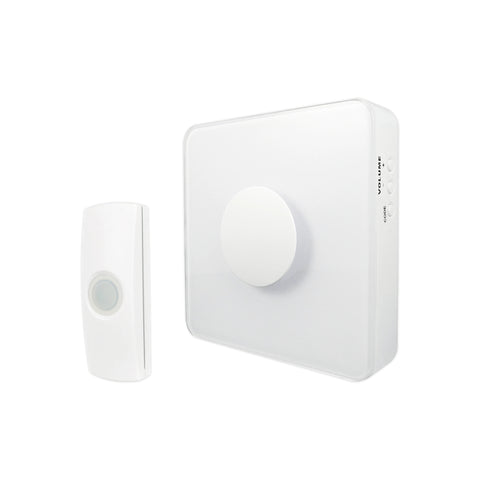 Uni-Com wireless portable Premium Vision Door Chime White - 66378