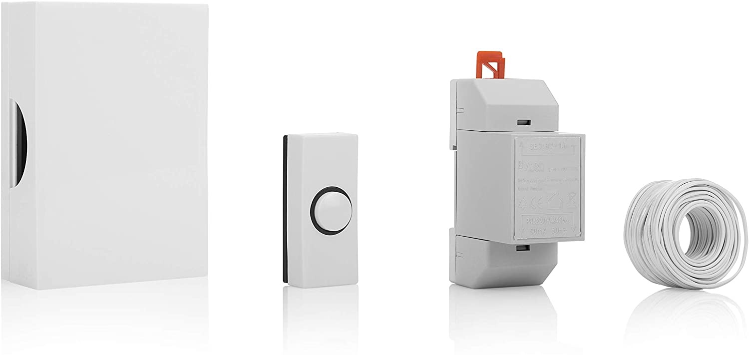 Byron 720K Wired simple ding dong doorbell kit with transformer BYR-72