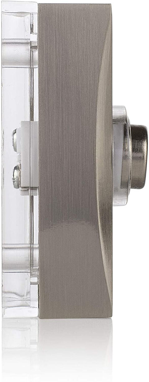 Byron Wired surface mounted bell push button in Nickel - BYR-7960Ni