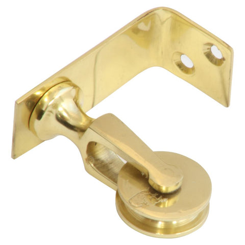 Butlers Bell Angle Plate Pulley - Polished Brass