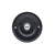 Traditional Wired Flush Fitting Doorbell Push Button, 76mm (3") diameter, in Matt Black with porcelain press
