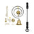 Traditional Butlers Bell Kit with Black Iron Pull and Nylon Cord