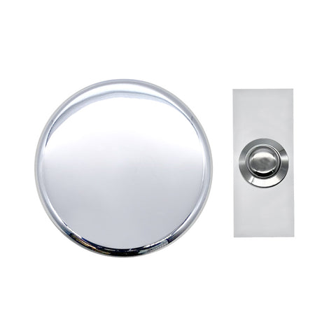 Doorbell World Chrome Wind-Up Mechanical Doorbell with Chrome Push - DBW-5858Cr/2204Cr