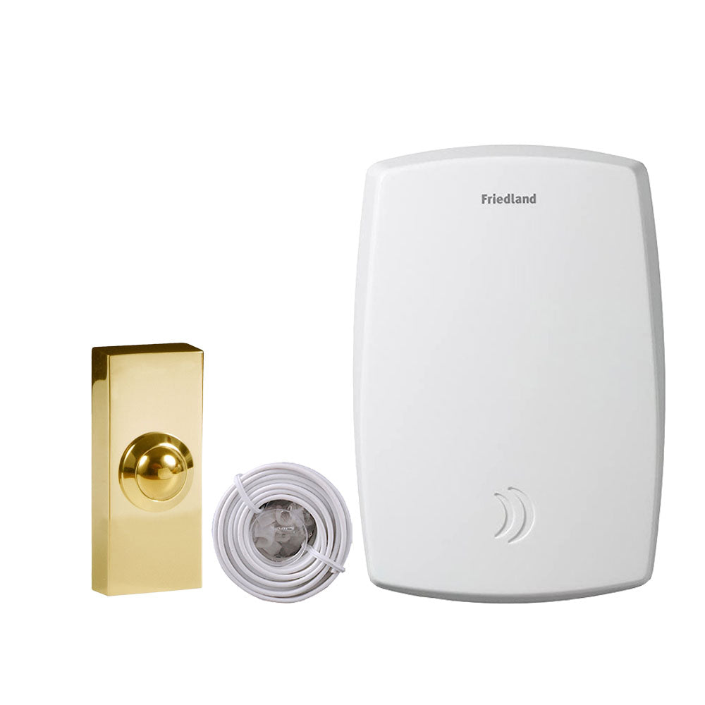Honeywell Home Oakland Wired Doorbell with 7200 cable and Byron 2204 B
