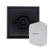 Modern Living Square Wireless Doorbell in Black Ash and Black - Black Centre