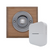Modern Living Square Wireless Doorbell in Natural and Brushed Nickel - Nickel PRESS