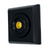 Modern Living Square Wireless Doorbell in Black Ash and Black - Gold Centre