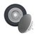 Modern Living Round Wireless Doorbell in Black Ash and Brushed Nickel - Nickel PRESS