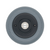 Modern Wireless Doorbell - Stylish Grey Ash Round Wooden Plinth and Black Door Bell Push - Chrome Centre Button