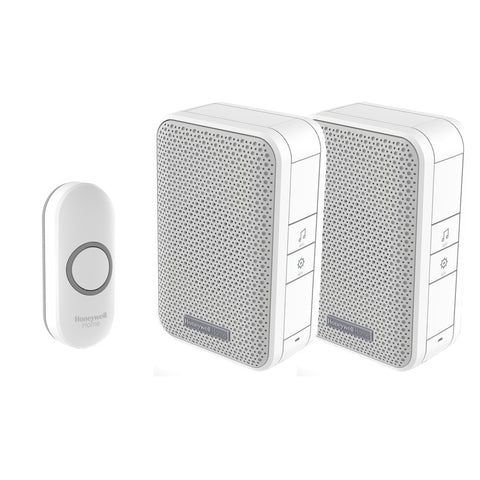 Honeywell Home DC311N Twin Kit 150m 3 Series portable Doorbell - White - DC311NTw