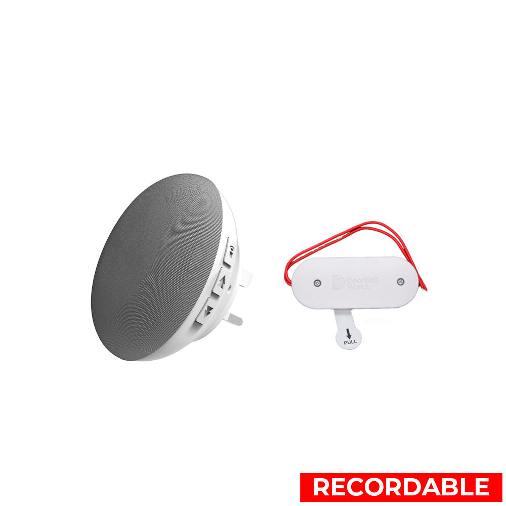 Doorbell World Recordable Plugin Chime Unit with Wired to Wireless bel