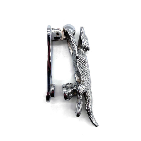 Running Fox Door Knocker - Chrome