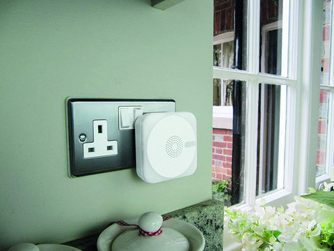 Additional Plug-in Door Chime -No push - White UNI-66408x