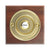Traditional Square Wireless Doorbell in Mahogany and Brass