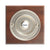 Traditional Square Wireless Doorbell in Mahogany and Brushed Nickel