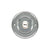 Wired Flush Fitting Doorbell Push Button, 76mm (3") diameter, in Chrome with porcelain press