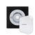 Modern Living Square Perspex Wireless Doorbell in Black and Nickel - Nickel Press