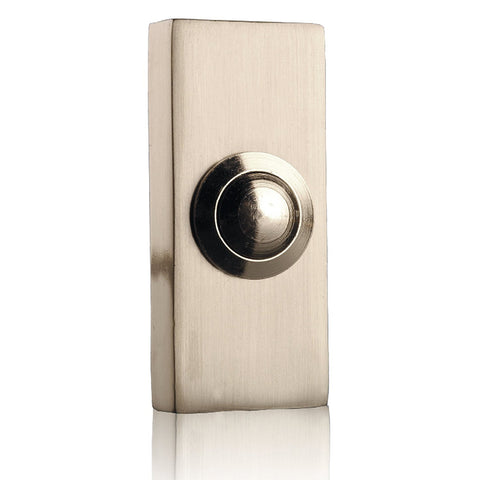 Byron Wired Bell Push in Brushed Nickel- BYR-2204BN