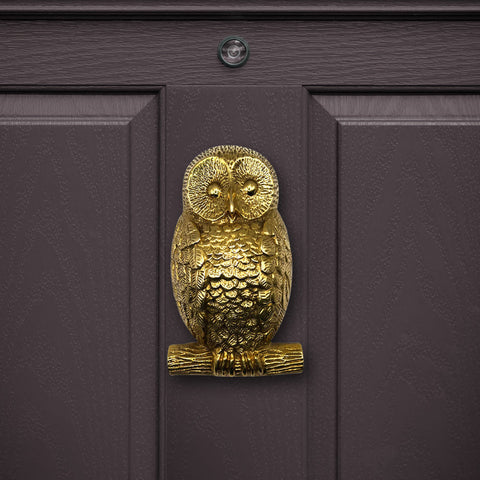 Brass Owl Door Knocker