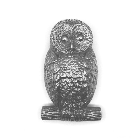 Owl Door Knocker Chrome