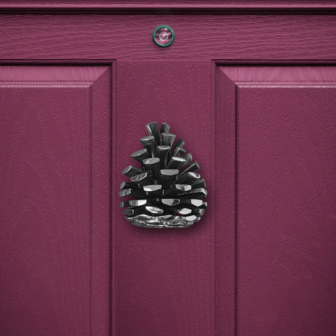 Pinecone Door Knocker - Chrome