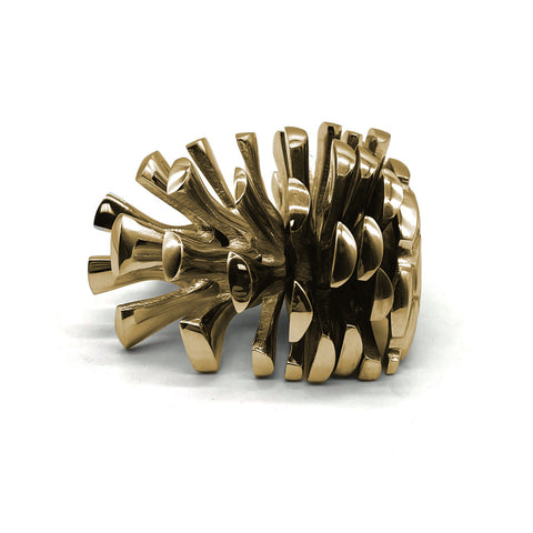 Pinecone Door Knocker - Brass
