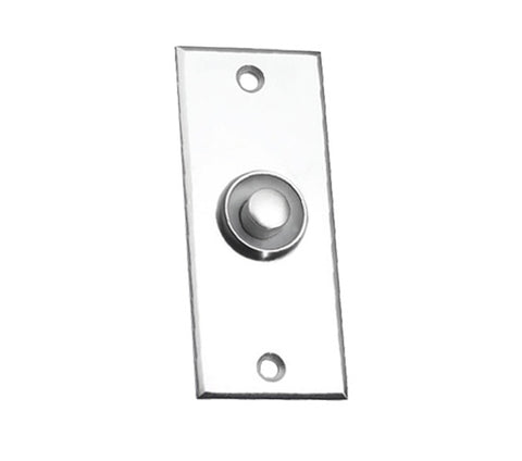 Prima wired bell push in brushed nickel finish - 2201Ni/Ni