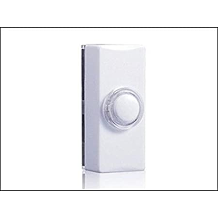 Siemens Illuminated Backlit Wired Door Bell Push For Wired Door Chimes - In White