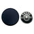 Black Wind up Mechanical Doorbell with Chrome 'Press' Push Button